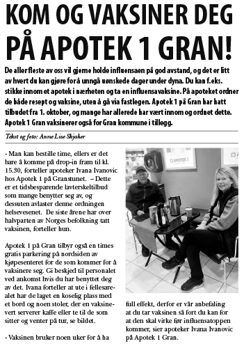 informasjon fra Apotek1