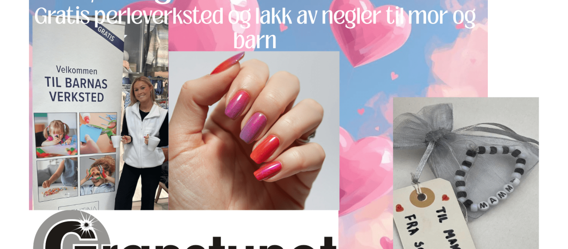 Lørdag 7 februar fra kl -14 Gratis perleverksted og lakk av negler til mor og barn (1920 x 1080 px)til skjerm