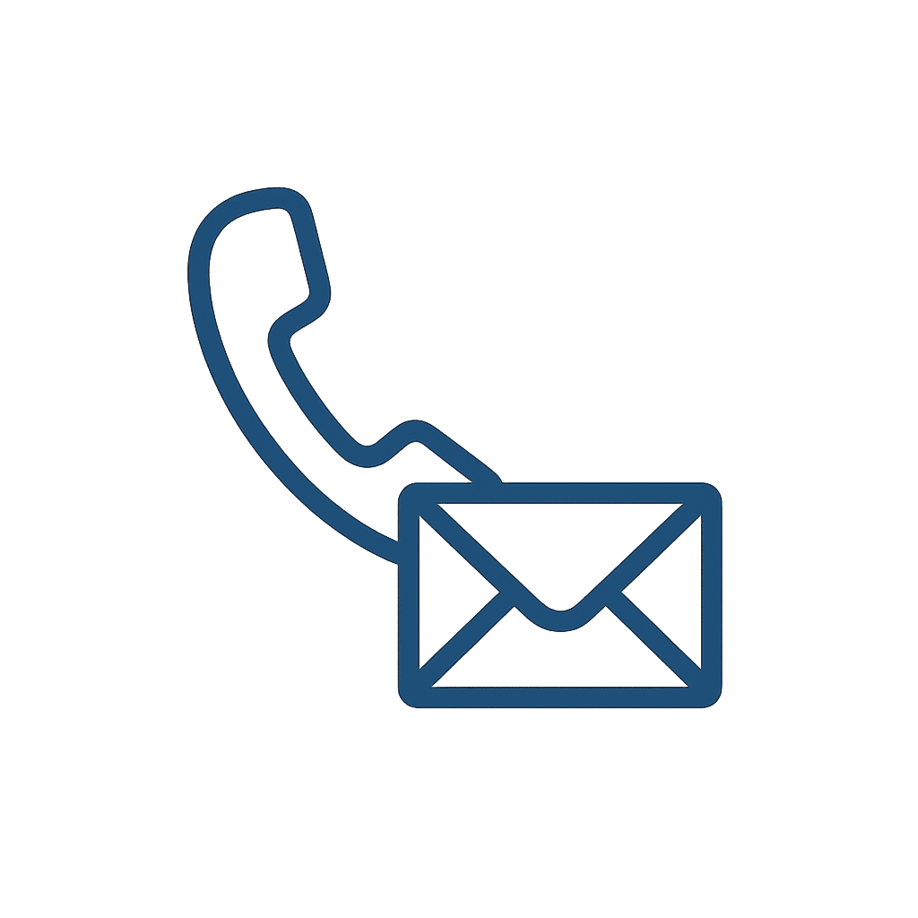 ikon telefon og mail